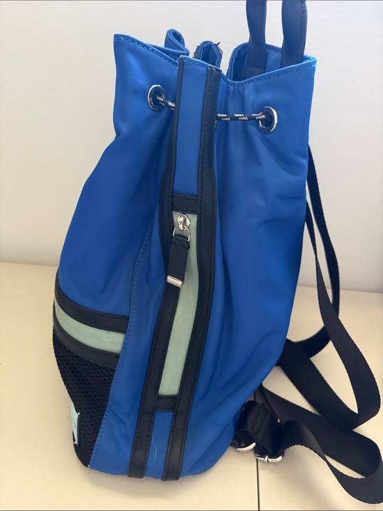 Calvin Klein Blue Drawstring Backpack Sport Nylon Mesh Bag main image 8